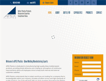 Tablet Screenshot of apexplastics.com